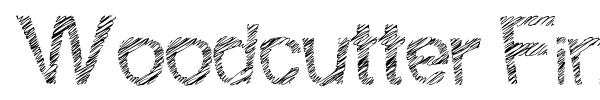 Woodcutter Fine Scketch font preview